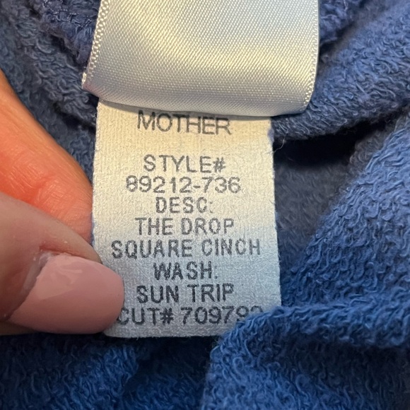MOTHER | the drop square cinch sweatshirt sun trip | XS - Picture 8 of 8